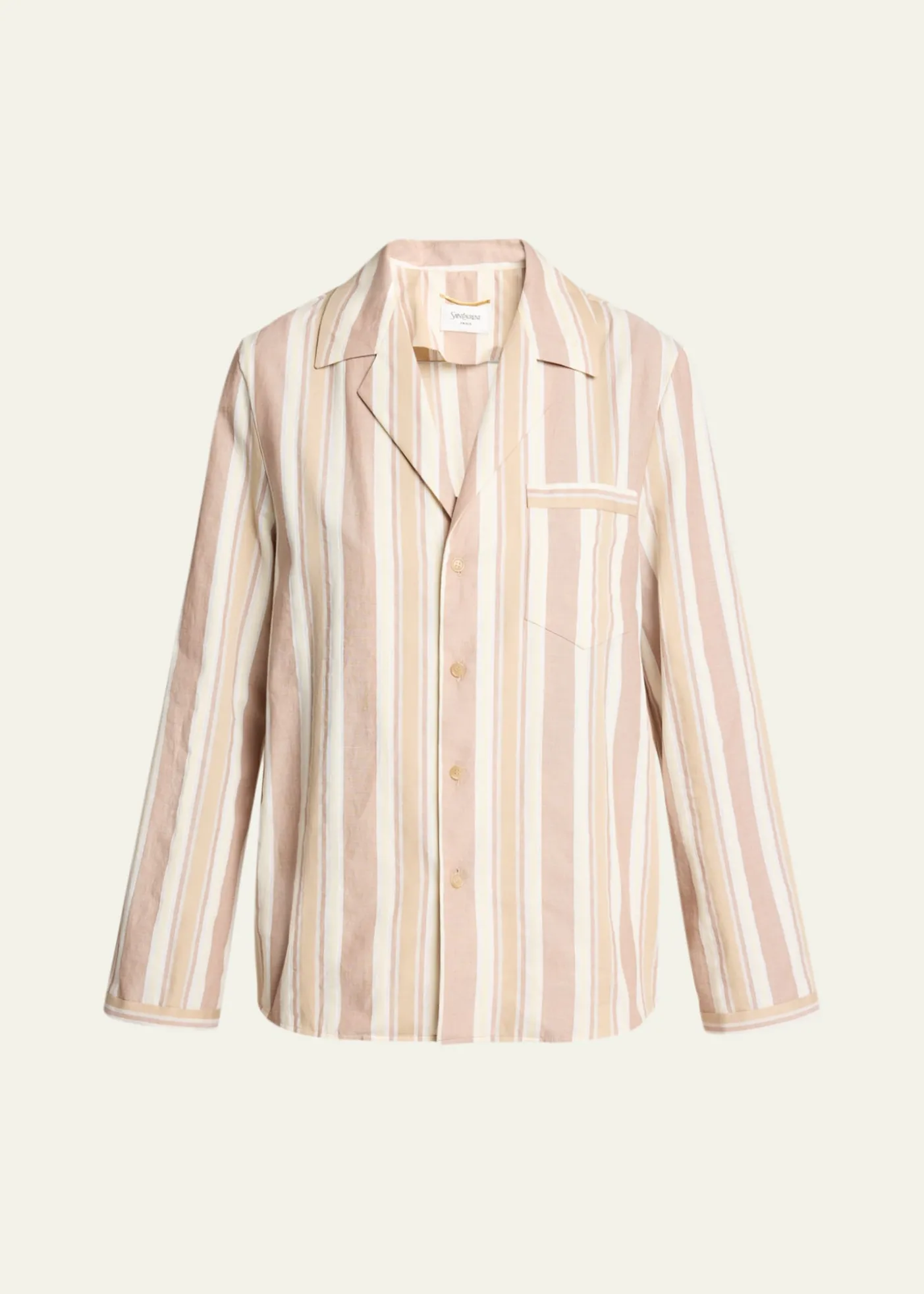 Saint LaurentStriped Cotton Pajama Shirt