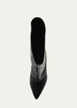 SchutzMaryana Snake-Print Leather Knee Boots