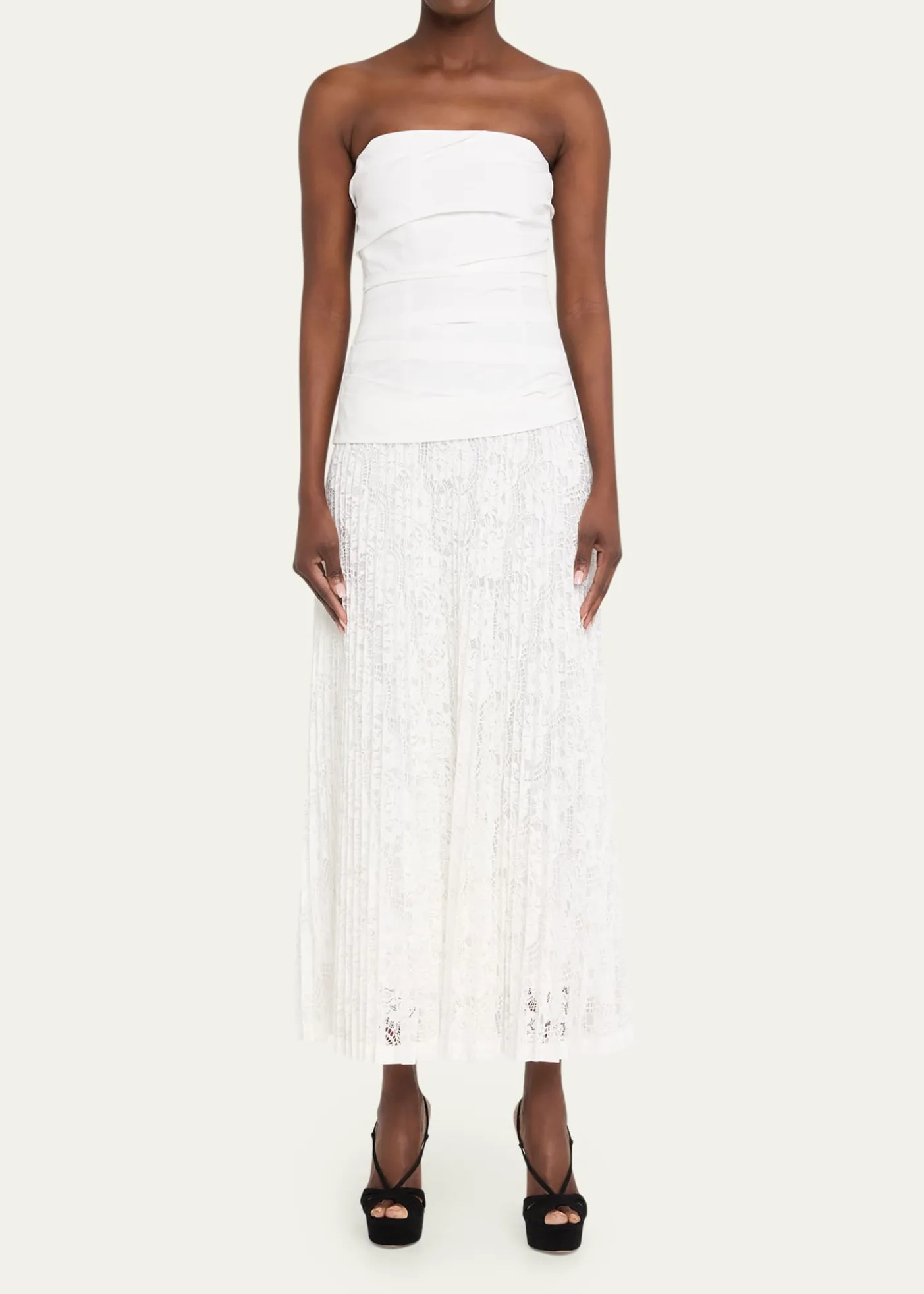 SIMKHAIAnnalise Cotton Lace Midi Dress