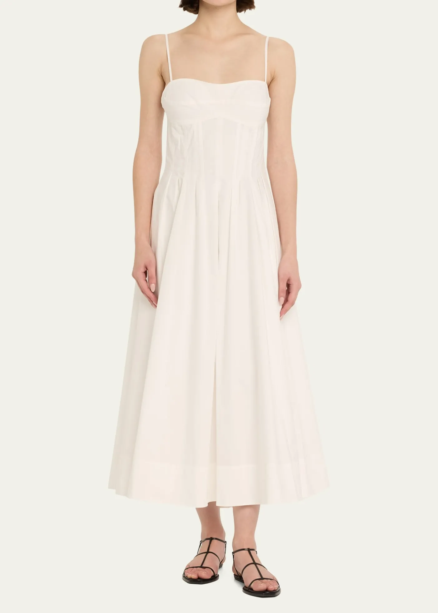 SIMKHAIKittiya Sleeveless A-Line Midi Dress