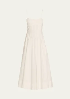SIMKHAIKittiya Sleeveless A-Line Midi Dress