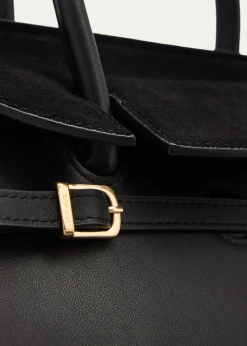 SIMKHAIRiver Small Suede Flap Top-Handle Bag