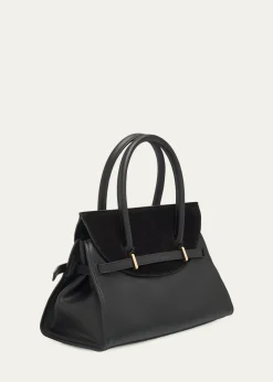 SIMKHAIRiver Small Suede Flap Top-Handle Bag