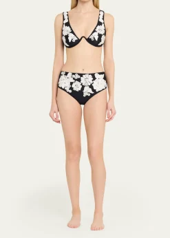 SIMKHAIRosie Floral Underwire Bikini Top