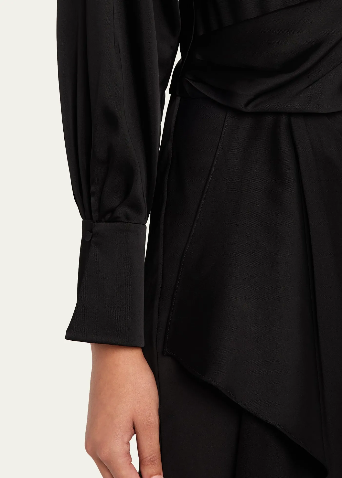 SIMKHAITalita Drape-Front Midi Dress