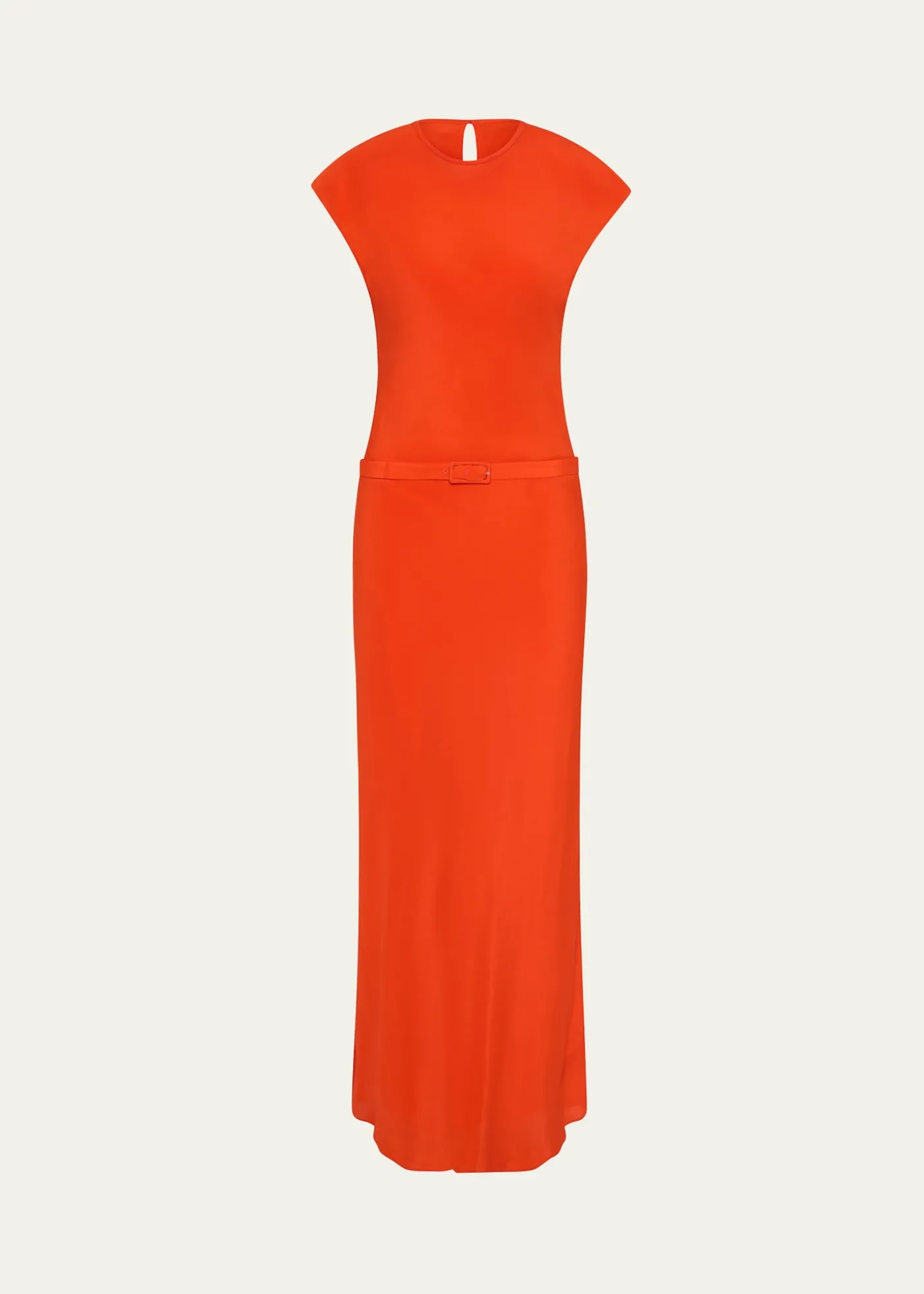 SIRFresca Belted Silk Dress