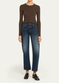 SLVRLAKELong Sleeve Cropped Baby Tee