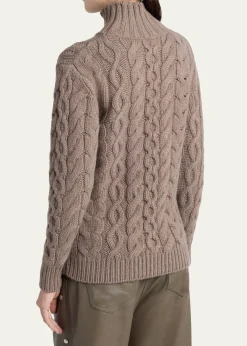 Stella McCartneyBobble Cable Knit Turtleneck Sweater