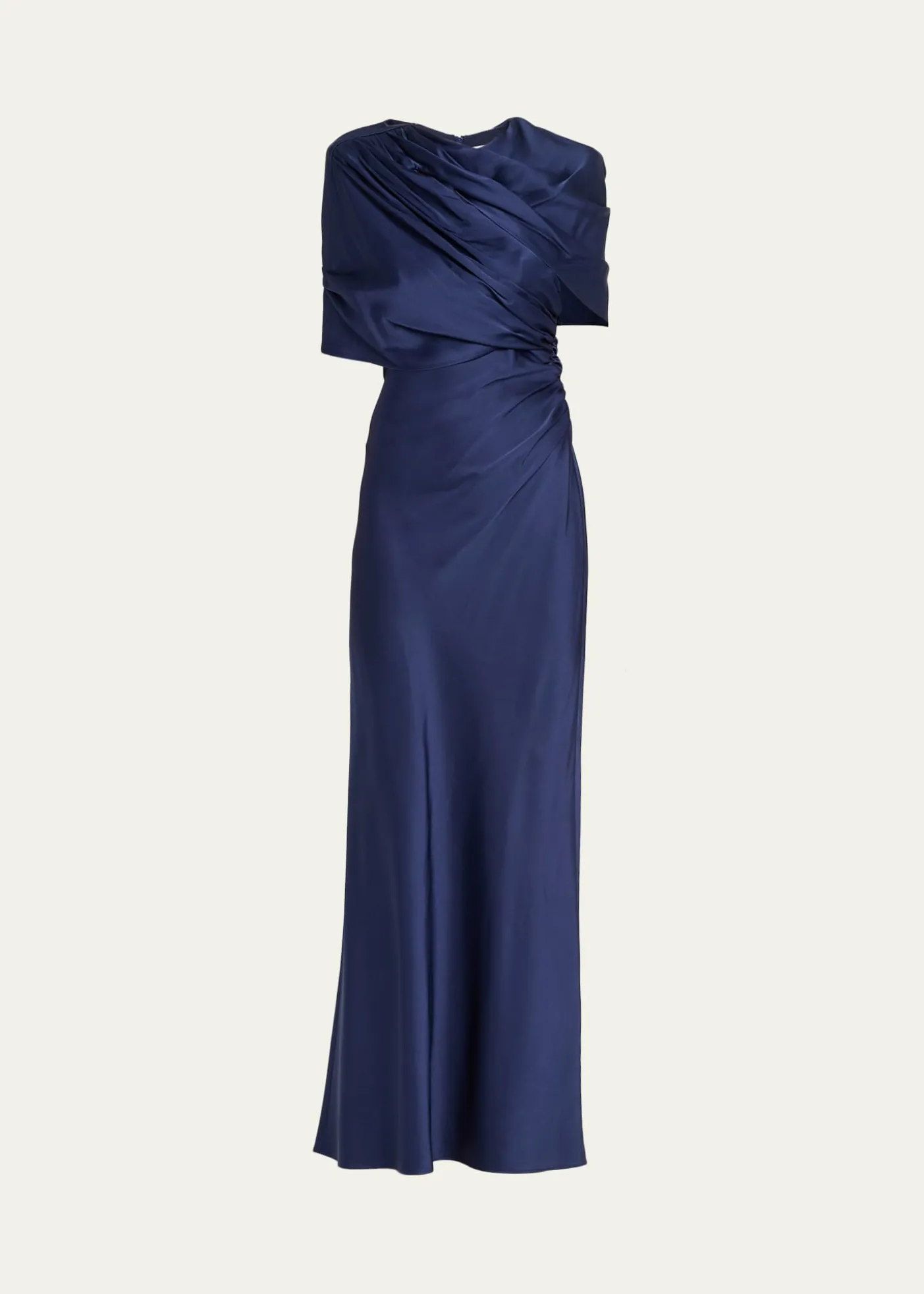 Stella McCartneyDraped Capelet Satin Gown