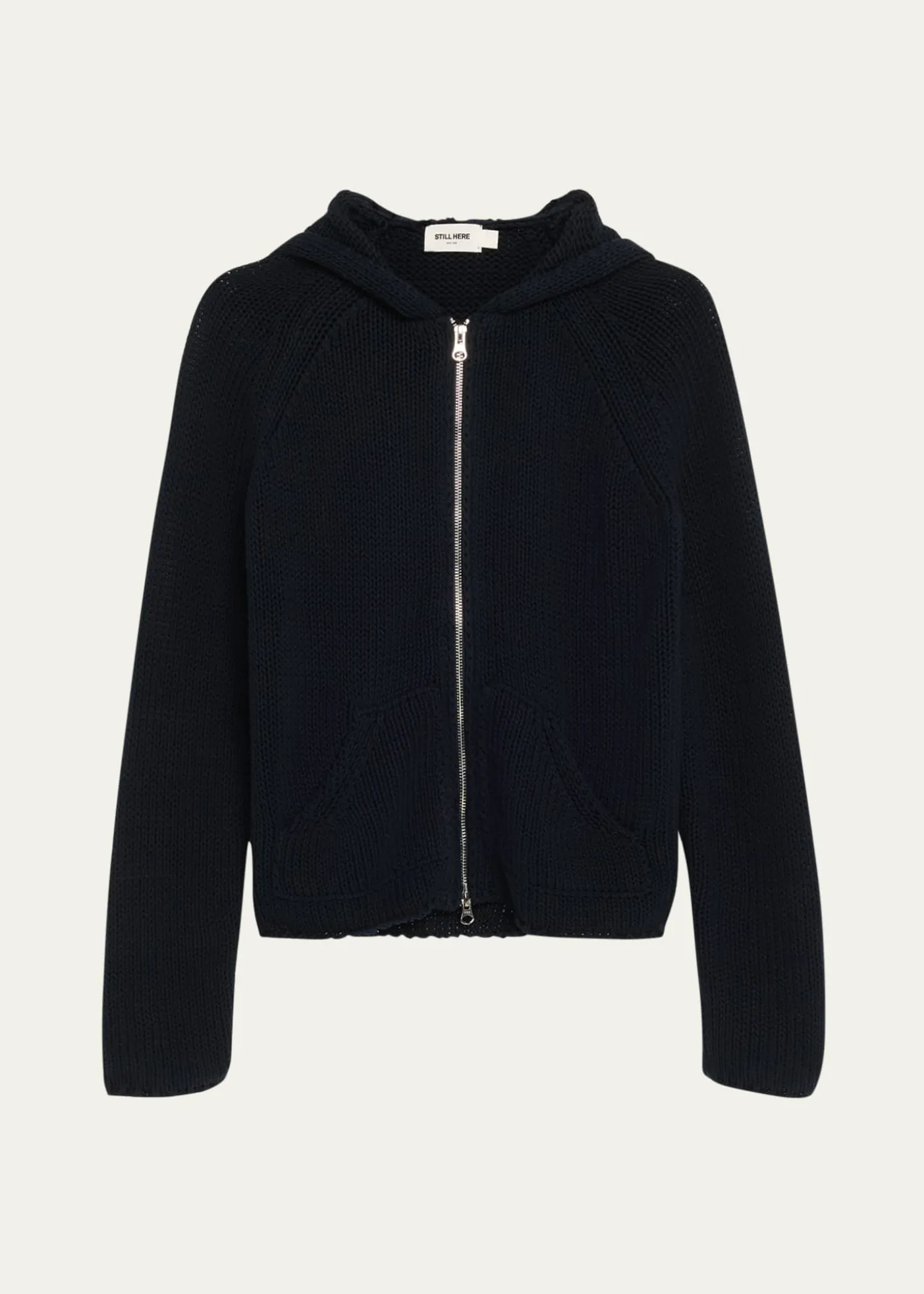 Still HereBear Hooded Zip-Up Sweater
