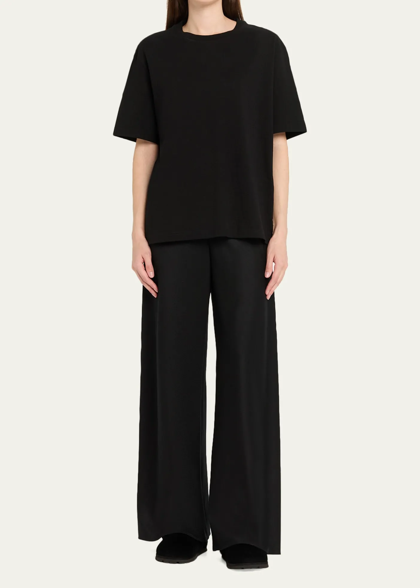 Stuart WeitzmanChrystie Shearling-Lined Corduroy Mules
