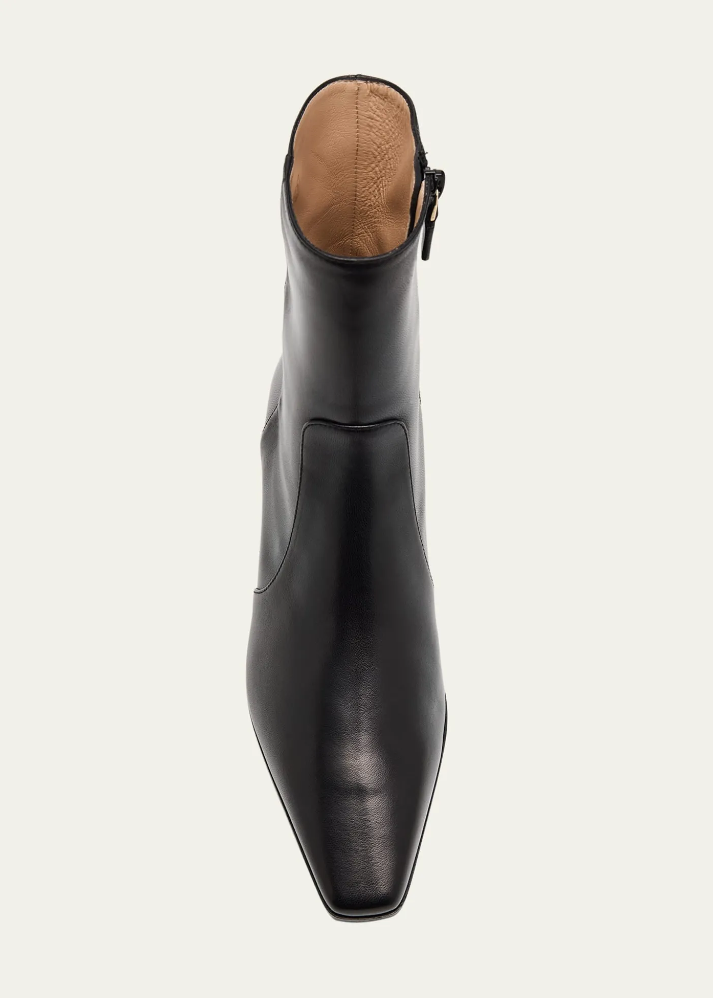 Stuart Weitzman50mm Stassi Leather Zip Booties