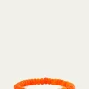 Sydney Evan14K Marquise Rondelle on Orange Opal Stretch Bracelet