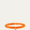 Sydney Evan14K Orange Slice Charm on Ethiopian Opal Stretch Bracelet