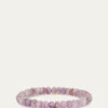 Sydney Evan14K Purple Yin-Yang Heart on Amethyst Stretch Bracelet