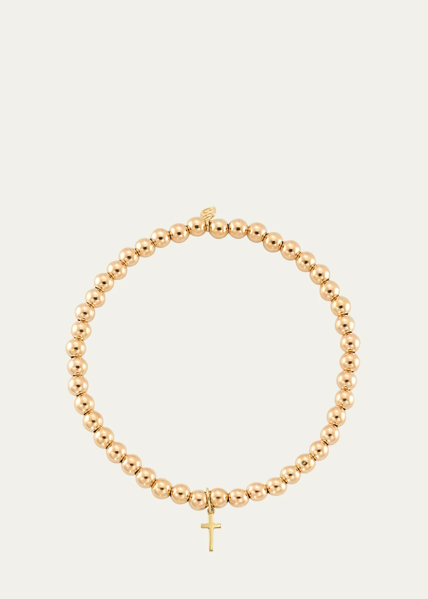 Sydney Evan14K Tiny Pure Cross Charm Bracelet