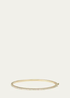 Sydney Evan14K Yellow Gold Diamond Pave Bangle