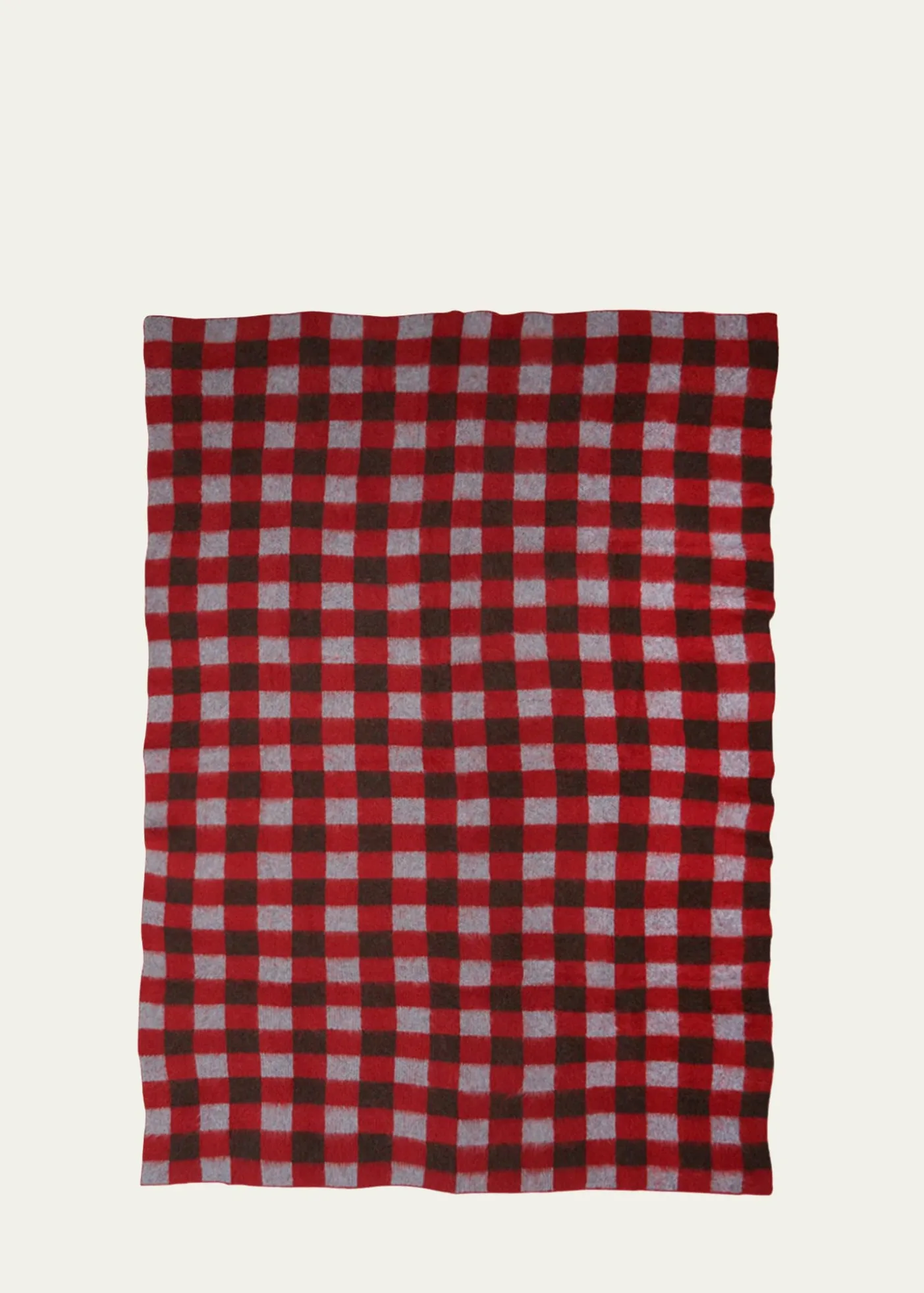 The Elder StatesmanThistle Gingham Blanket, 60" x 100"