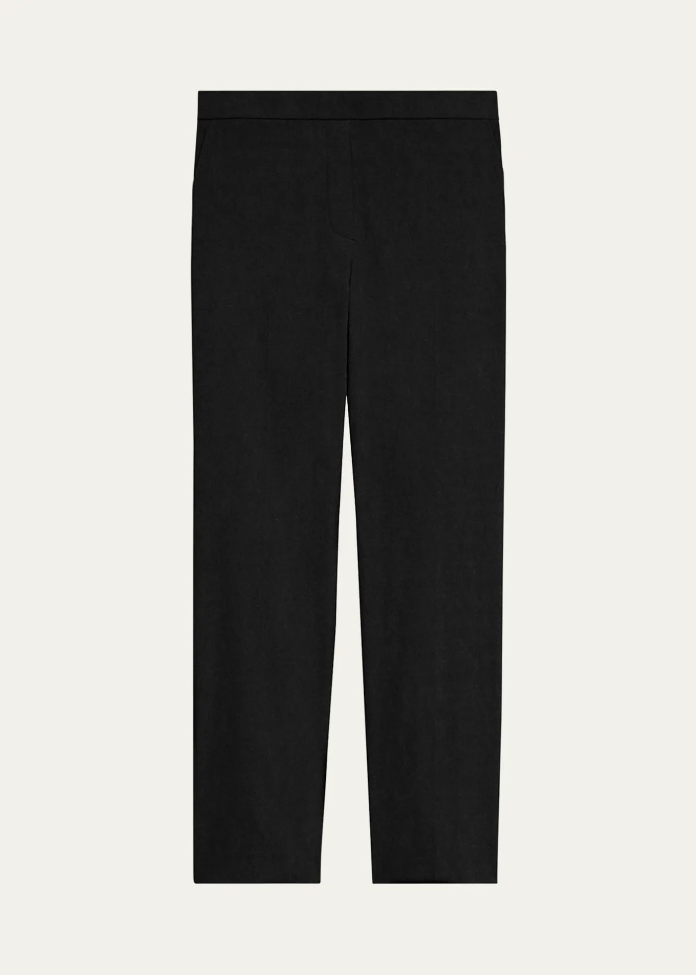 TheoryTreeca Good Linen Cropped Pull-On Ankle Pants