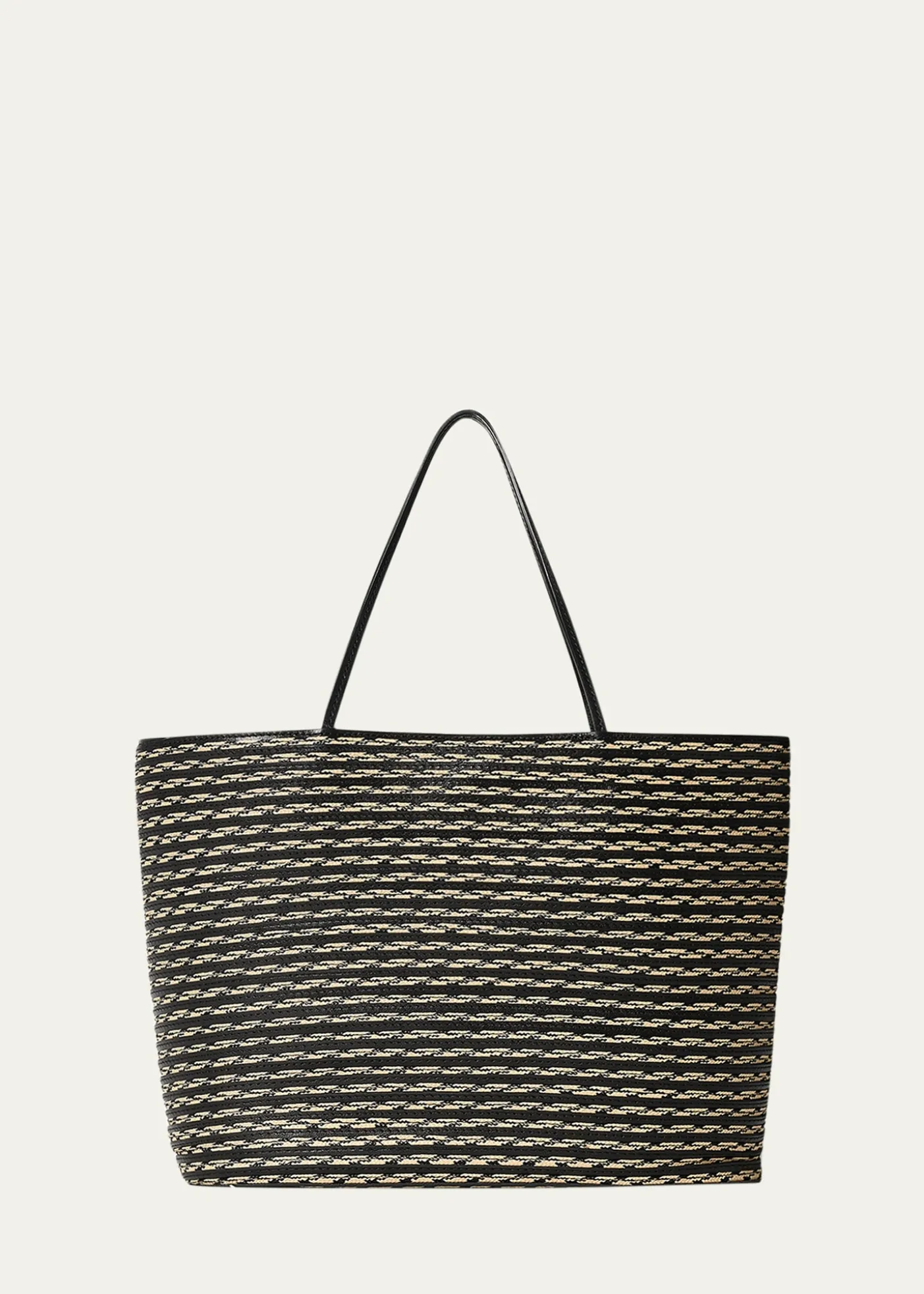 THE ROWBeau Tote Bag in Raffia & Leather