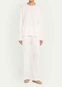 THE ROWFloris Cotton Long-Sleeve Top