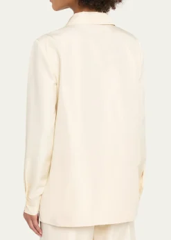THE ROWLucetta Silk Button-Front Shirt
