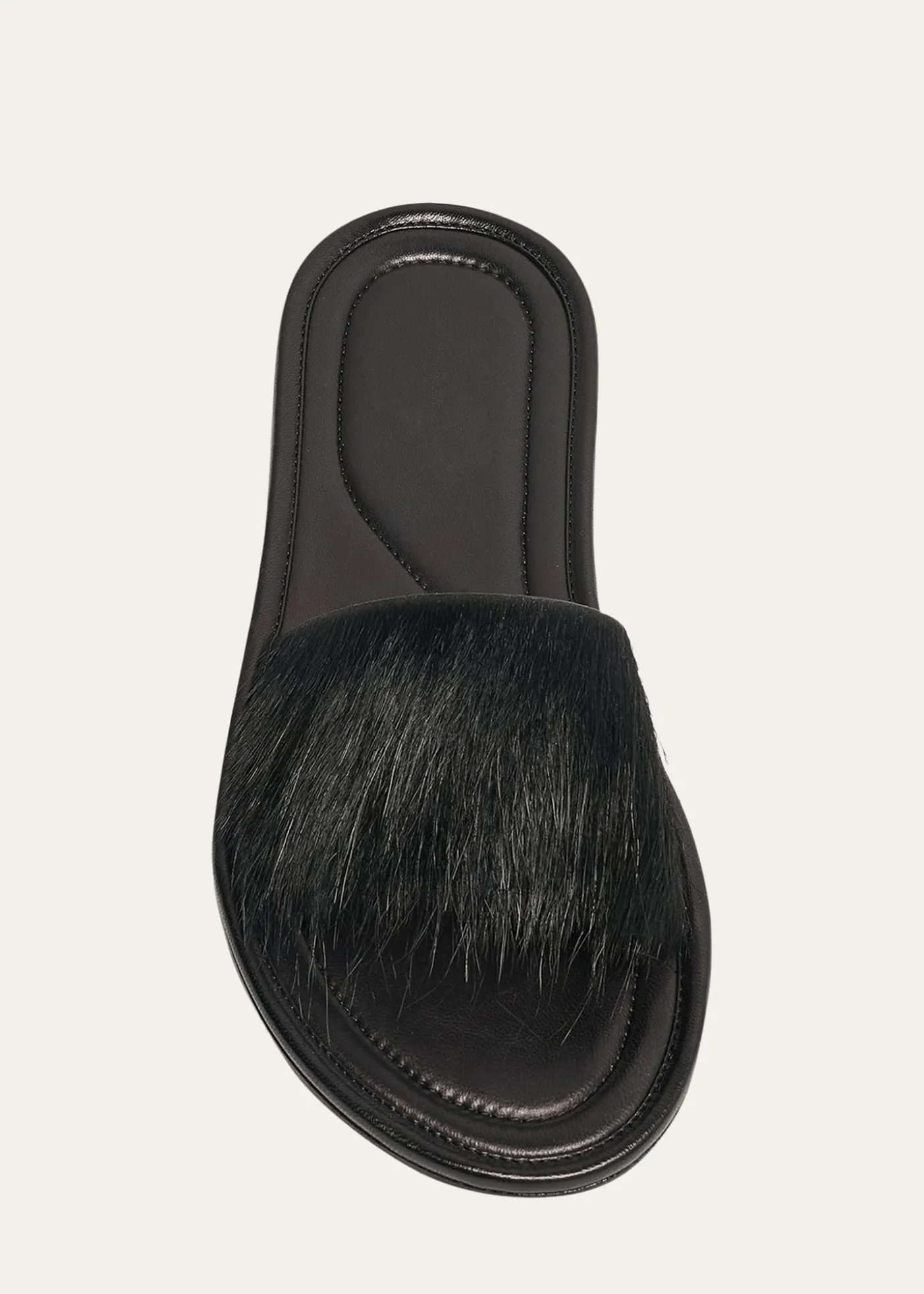 THE ROWMalick Calf Hair Flat Slide Sandals