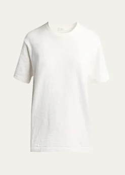 THE ROWNarlan Short-Sleeve Cotton-Linen T-Shirt