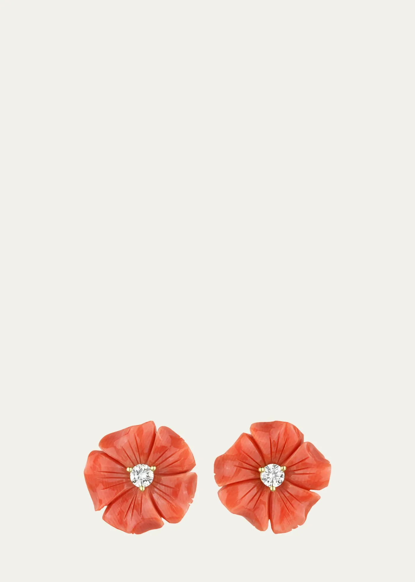 THIS ITEM IS NOT AVAILABLE.Paul MorelliCoral Posy Stud Earrings with Diamonds