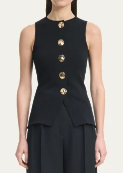THIS ITEM IS NOT AVAILABLE.AltuzarraHapper Button-Front Top