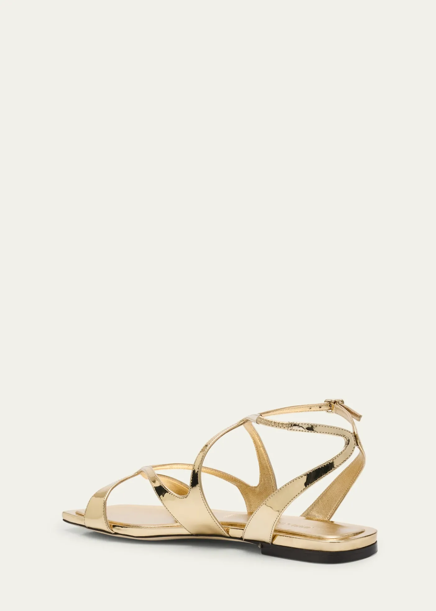 THIS ITEM IS NOT AVAILABLE.Jimmy ChooAyla Metallic Leather Ankle-Strap Sandals