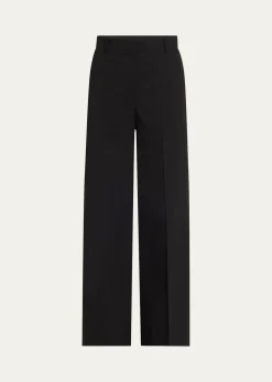 THIS ITEM IS NOT AVAILABLE.TheoryGood Crunch High-Waist Wide-Leg Trousers