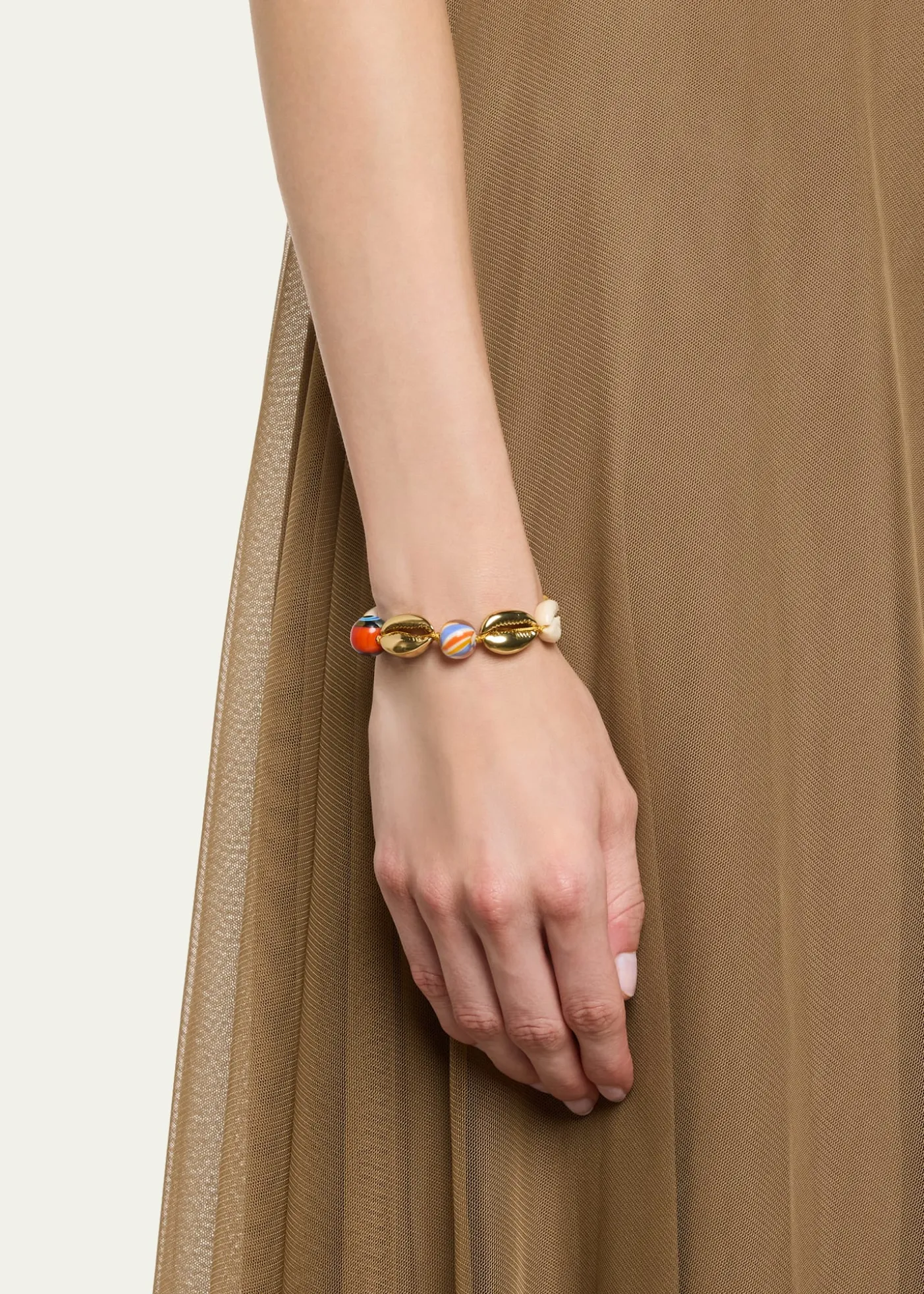 TOHUM DesignConcha Large Puka Bracelet, Yellow
