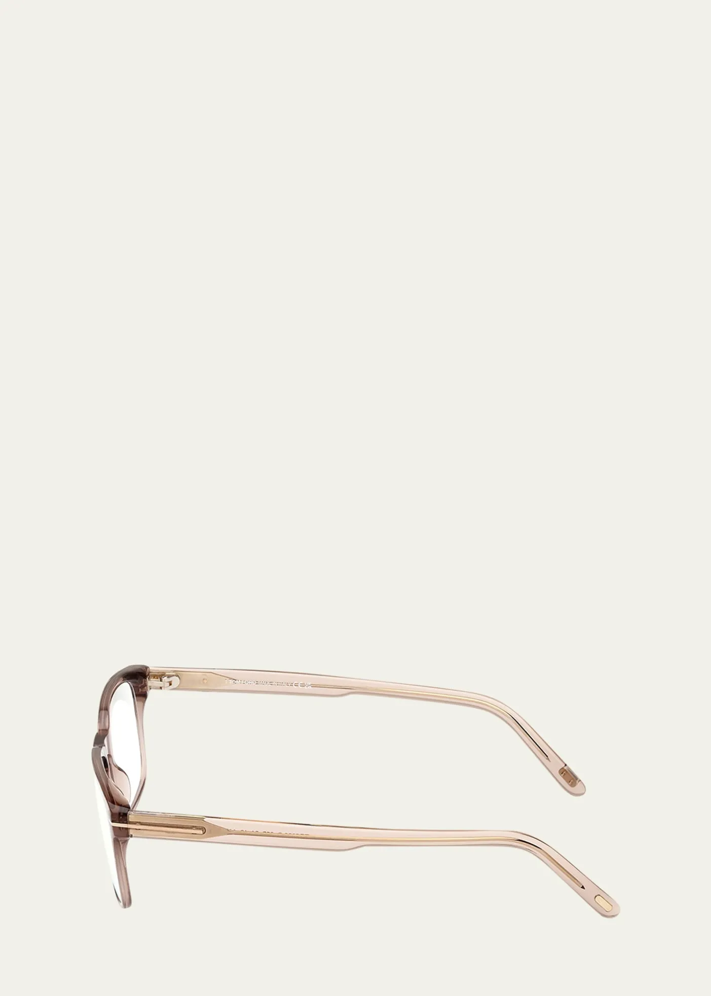 TOM FORDBlue Blocking Keyhole Acetate Rectangle Glasses