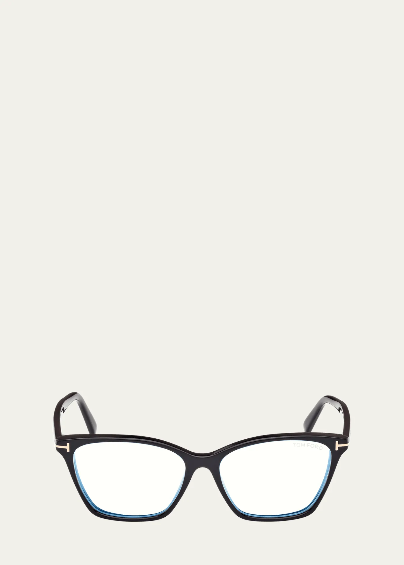 TOM FORDBlue Blocking Sleek Acetate Cat-Eye Glasses