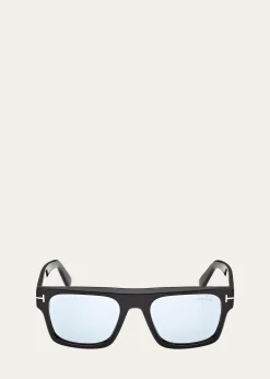 TOM FORDCyrus 53MM Rectangular Sunglasses