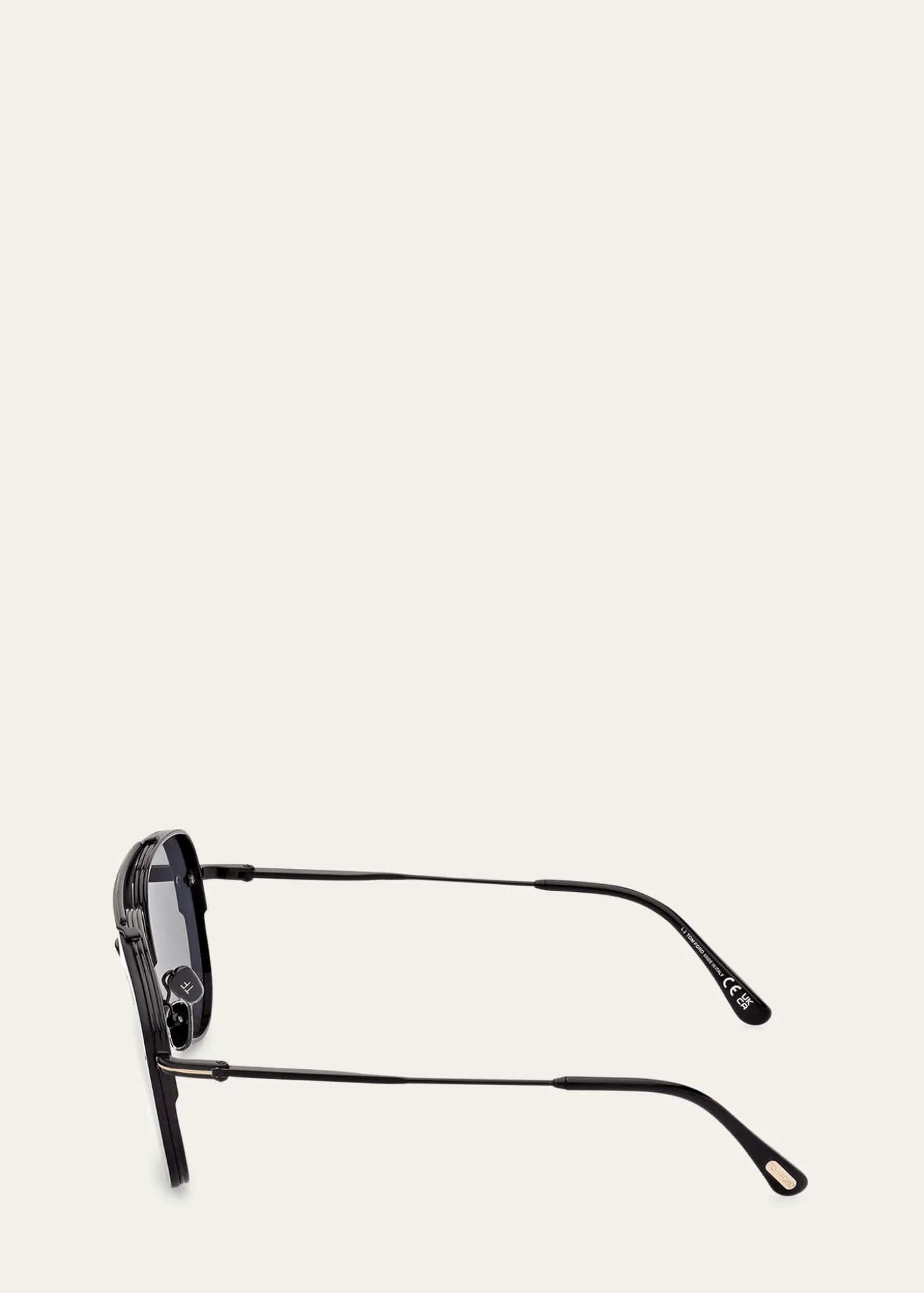 TOM FORDLeon Metal & Acetate Aviator Sunglasses
