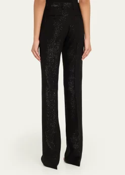TOM FORDSequined Crepe Straight-Leg Pants