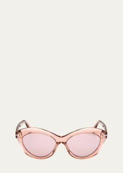 TOM FORDToni Acetate Oval Sunglasses