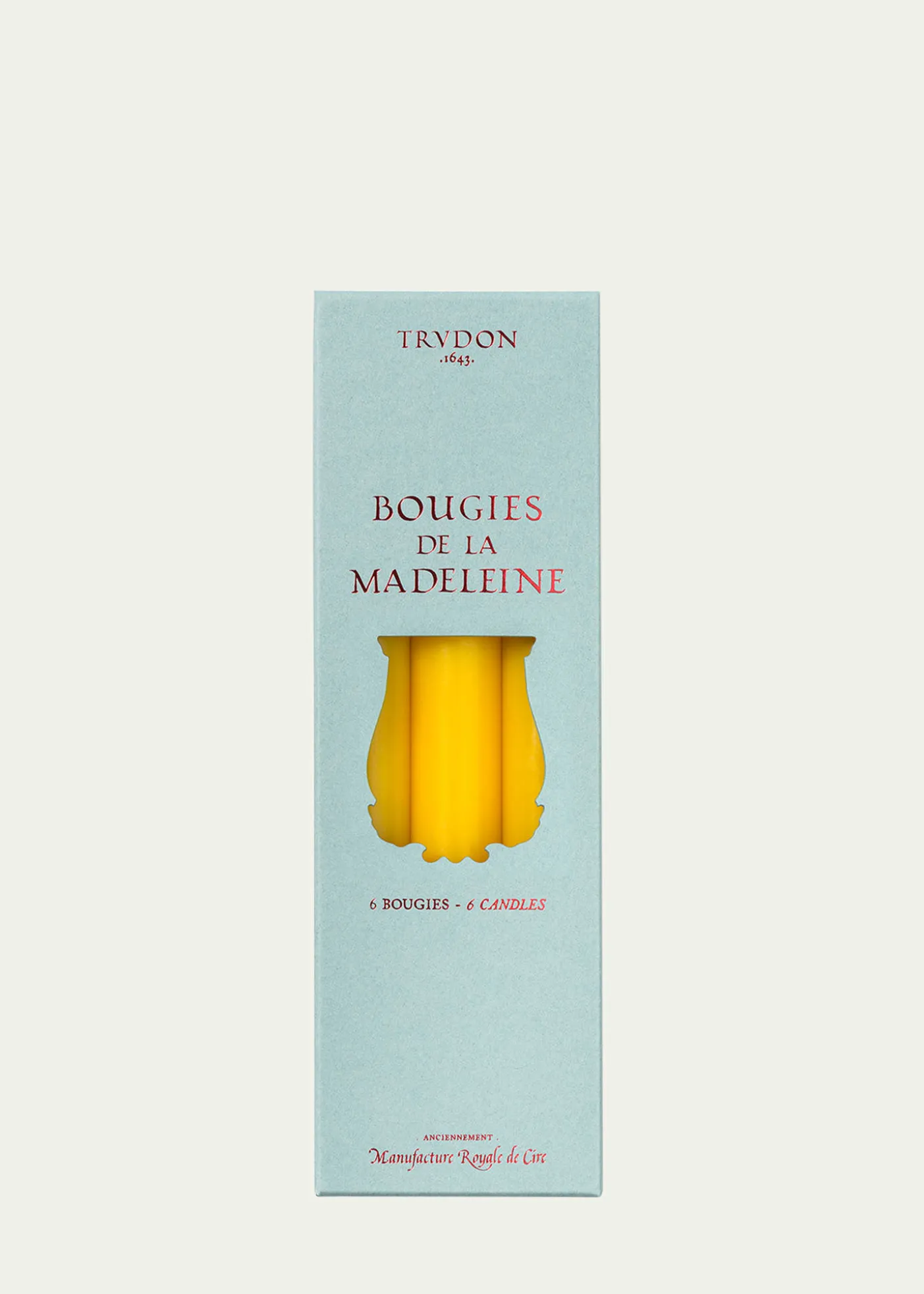 TrudonMadeleine Yellow Taper Candles, Set of 6