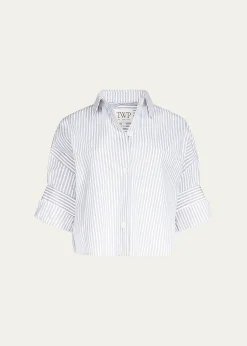 TWPNext Ex Striped Cropped Shirt