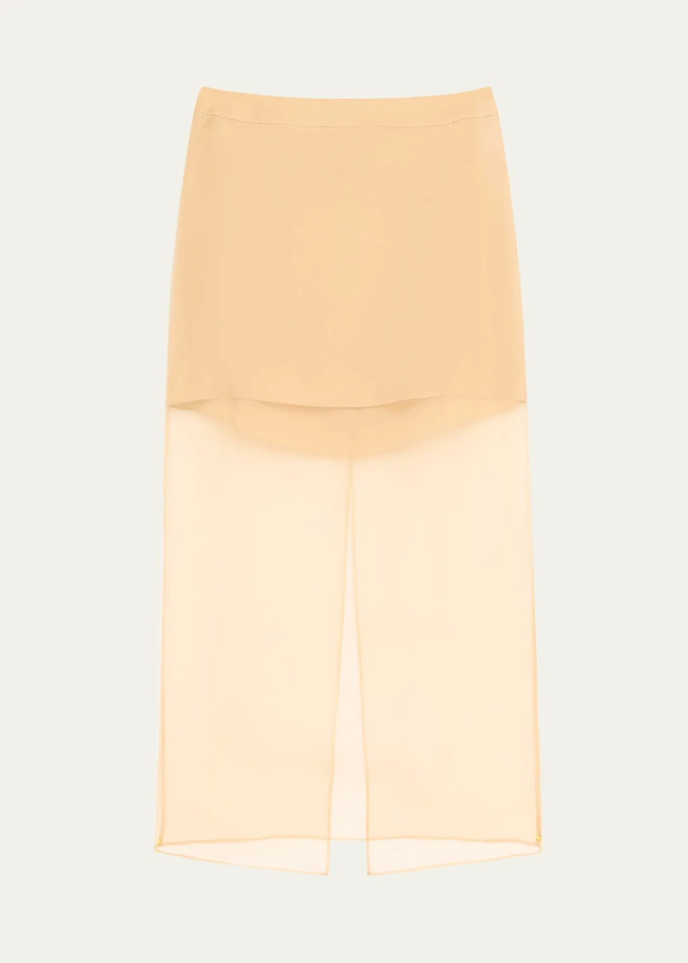 TWPSylkie Silk Organza Midi Skirt