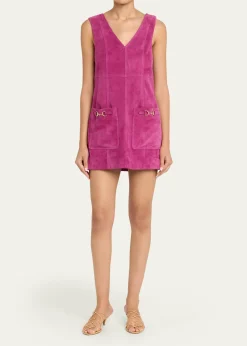 Ulla JohnsonSloane Suede Mini Dress