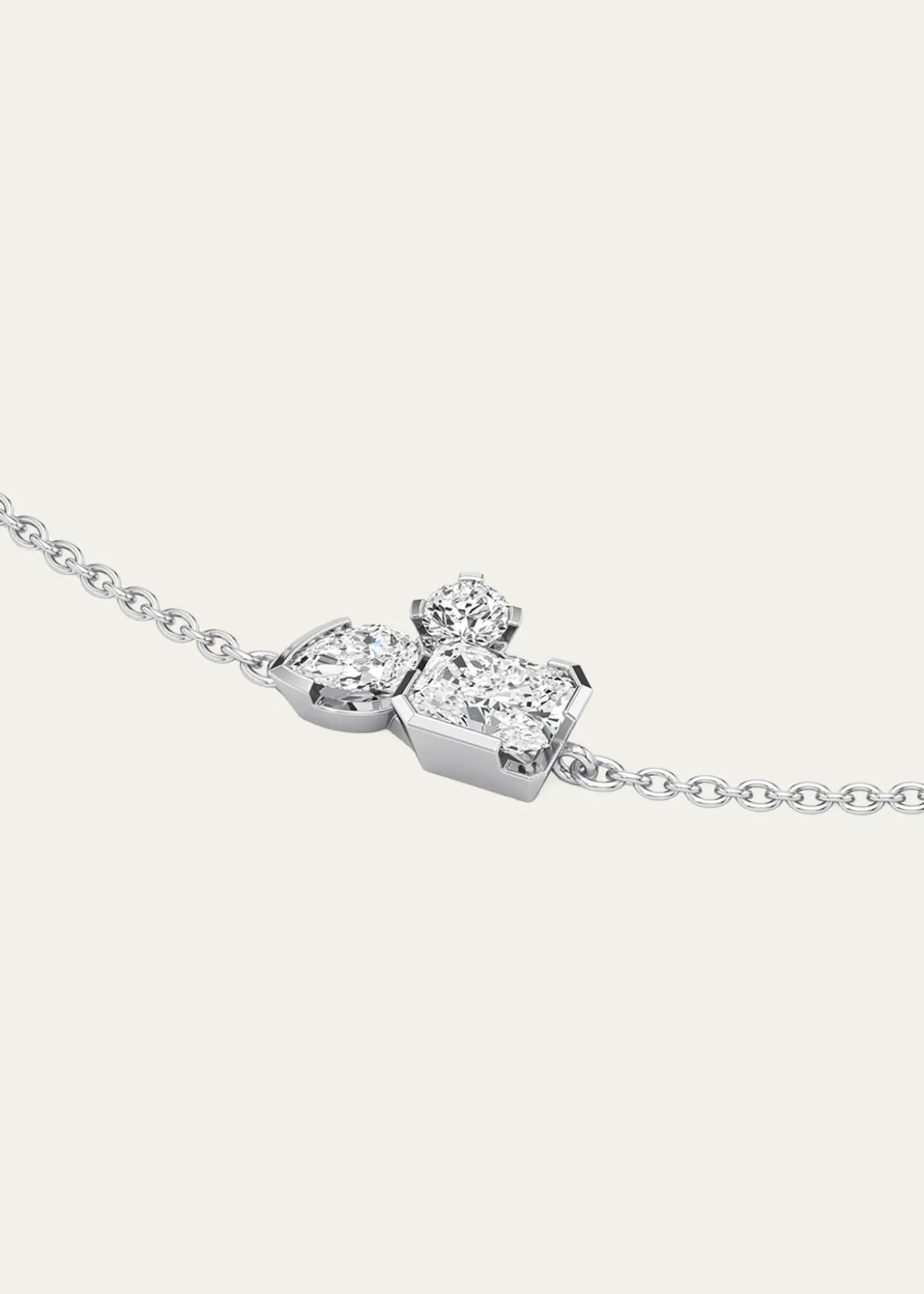 UnsaidMeta Lab-Grown Diamond Cluster Bracelet