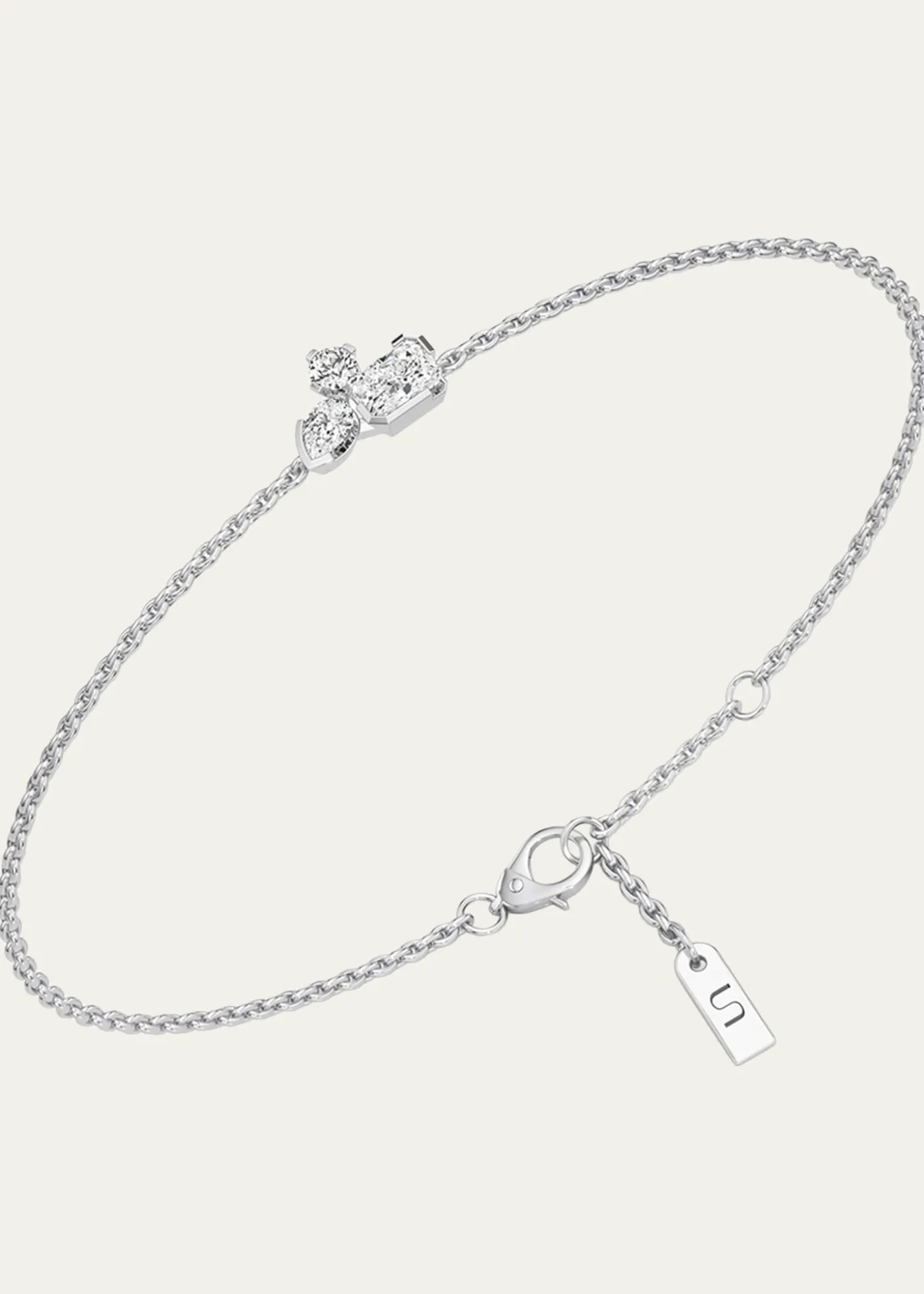 UnsaidMeta Lab-Grown Diamond Cluster Bracelet