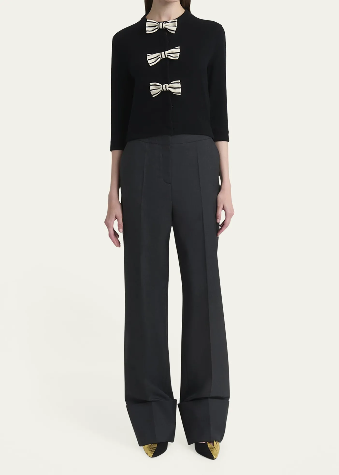 Valentino GaravaniCuffed Wool Trousers