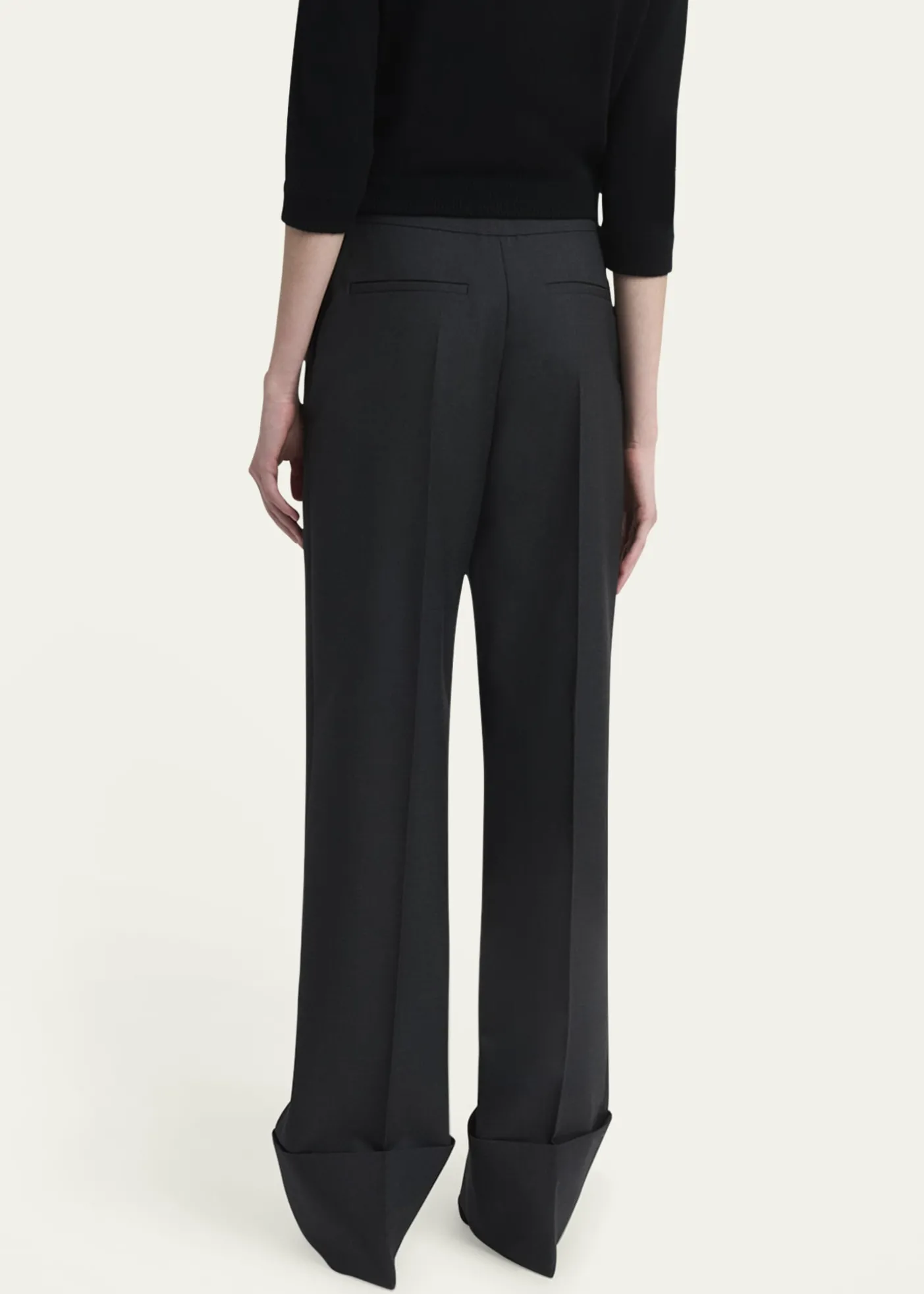 Valentino GaravaniCuffed Wool Trousers