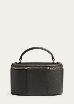 Valentino GaravaniMini Grain Leather Vanity Bag