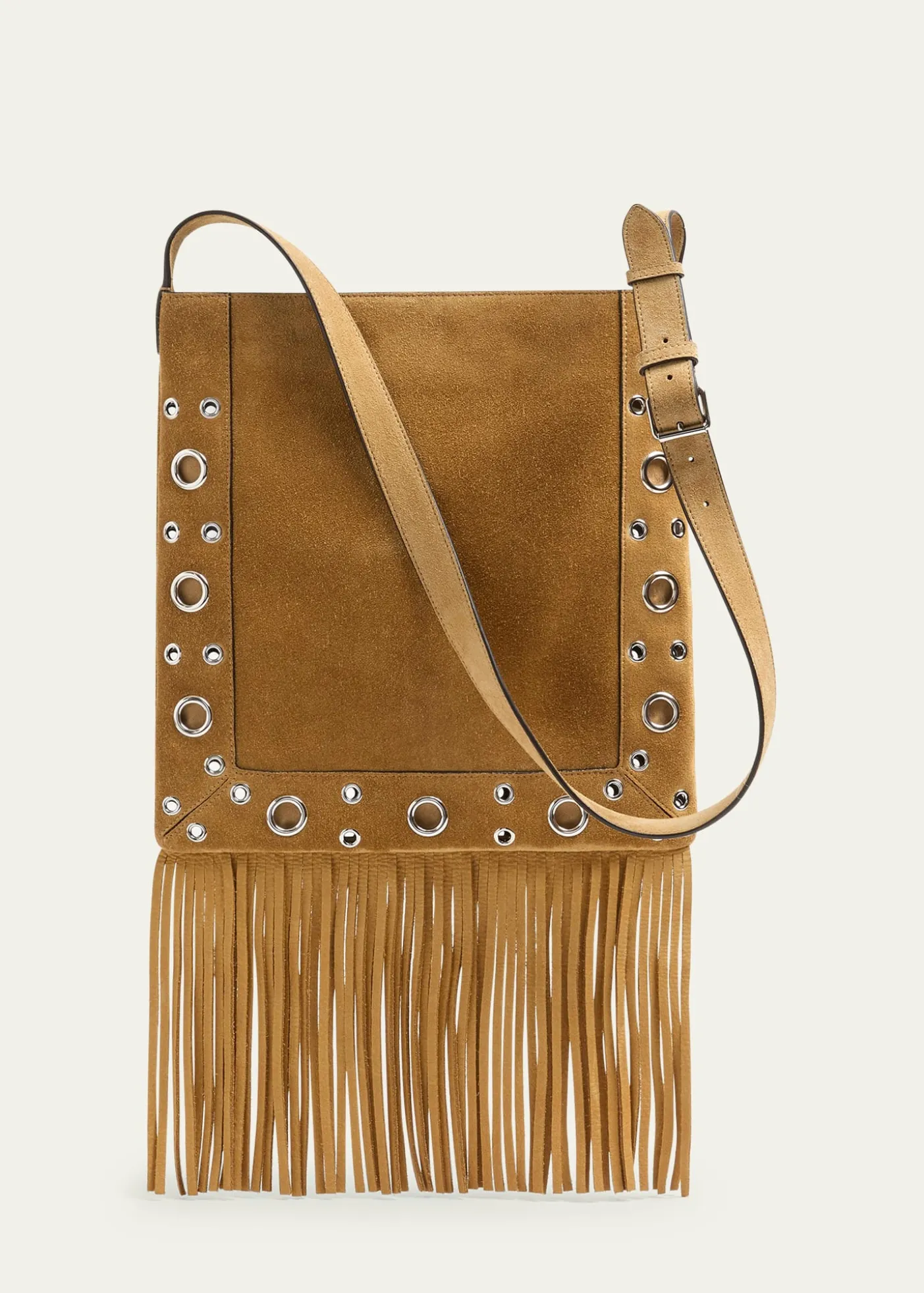Valentino GaravaniNellcote Studded Fringe Suede Crossbody Bag
