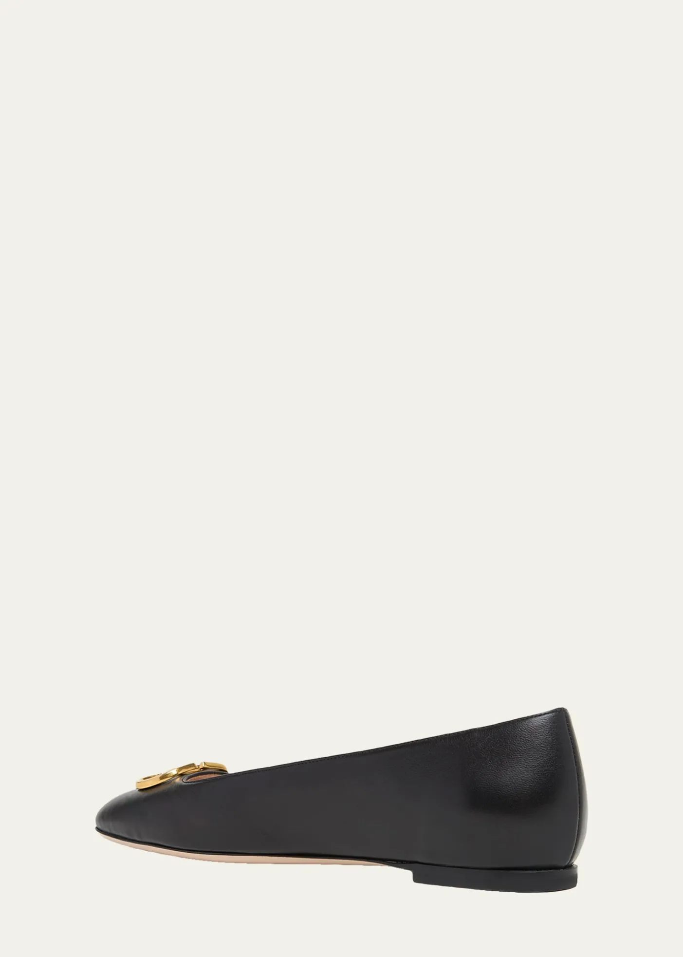 Valentino GaravaniVLogo Signature Leather Ballerina Flats